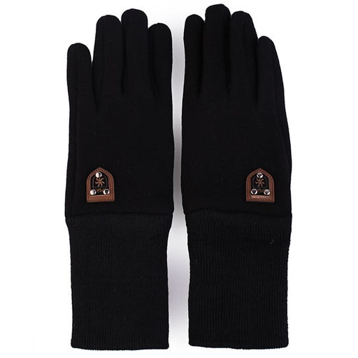 Перчатки трикотажные детские с отворотом - Buro фото 3