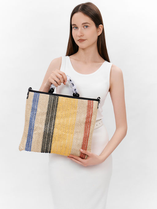 LACCOMA сумка P5268-мультицвет рафия целлюлозная полиэстер