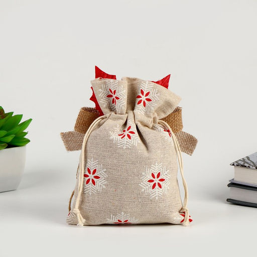 Мешок для подарков Новый год, цвета МИКС - Simaland фото 3