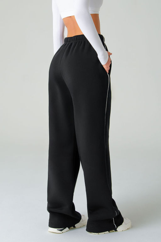 Арт. 7904 Брюки оверсайз с начесом 44-48 (3 шт) Цвет:черный