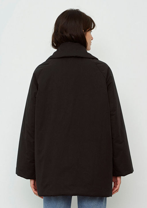 Siyah Oversize Ceket - Mavi фото 4