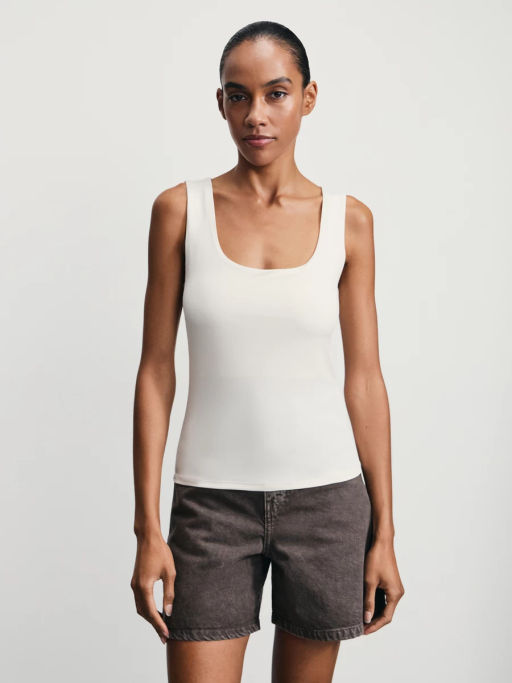 Базовый топ с широкими бретелями / Zarina  фото 3