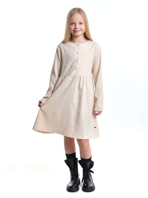 Платье для девочки нарядная одежда школа UD 7373 кремовый - Mini maxi фото 6