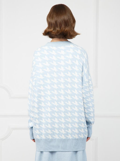 Кардиган женский ZZ-02002 l.blue/white - Eleganzza фото 3