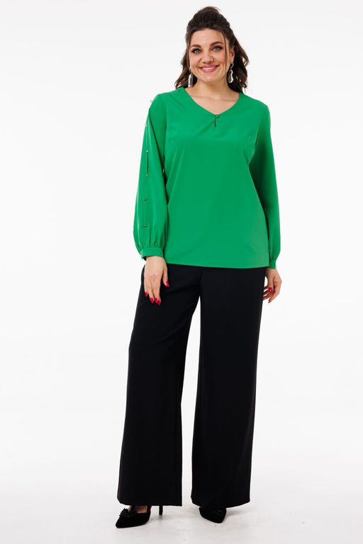 Блуза ANELLI 1377 ирландский зеленый  фото 4