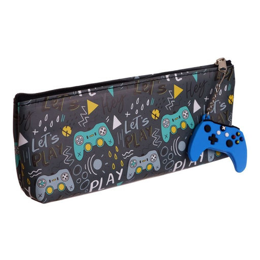 Пенал школьный на молнии «Джойстик», с подвеской, МИКС