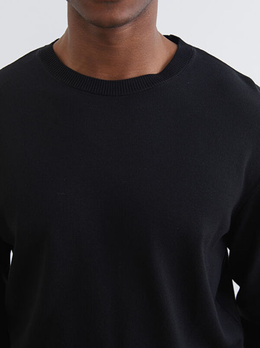 Bisiklet Yaka Erkek Triko Kazak