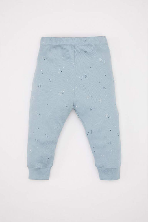 Пижамный комплект с длинными рукавами и принтом для маленьких мальчиков - Defacto фото 2