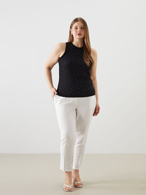 Bisiklet Yaka Ta?l? Kad?n Atlet