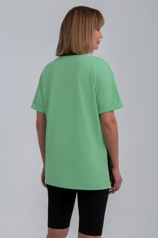 Арт. 31117 Футболка женская 44-52 (5 шт) Цвет:салатовый - Калинка фото 18