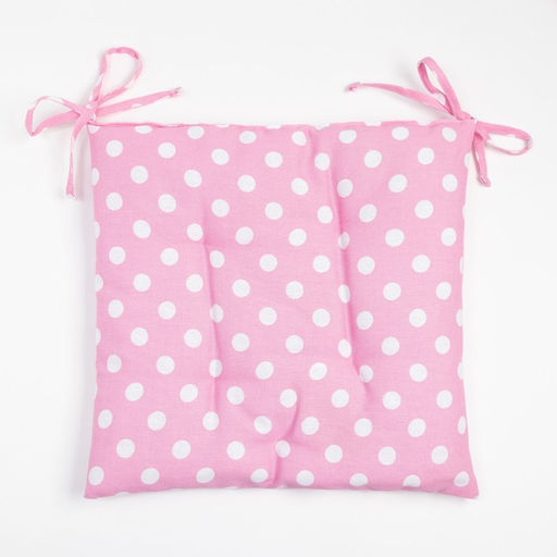 Сидушка на стул Доляна Капкейк (вид 2) 42х42х7см, 100% хлопок, 165 г/м2  фото 2