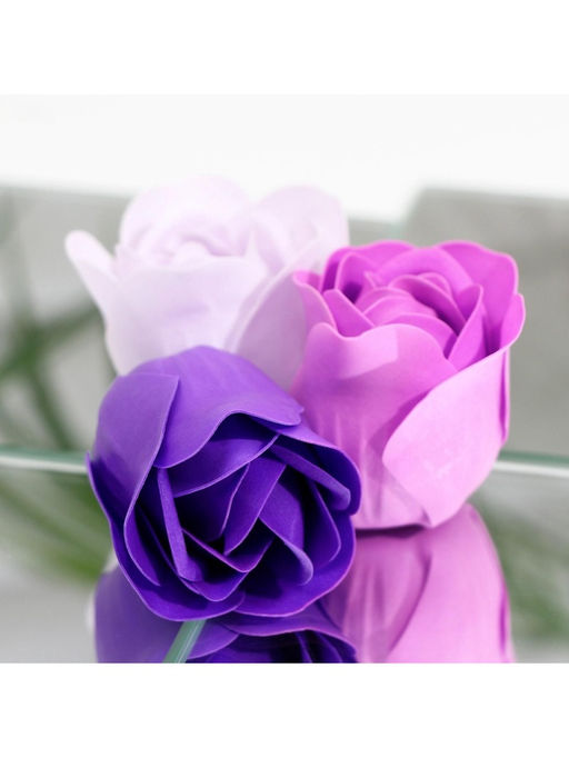 Мыльные розы, фиолетовые оттенки, набор 12 шт. - SB BEAUTY фото 7