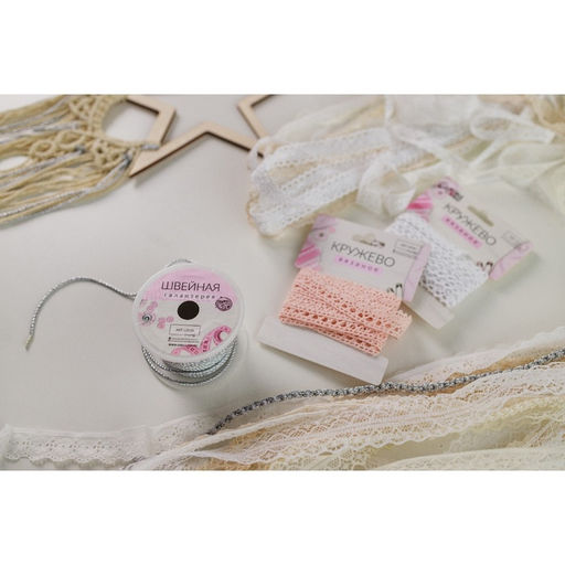 Цена за 2 шт. Нить для плетения, d=2 мм, 15±1 м, цвет серебряный