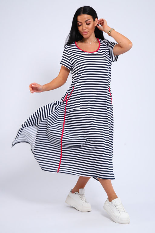 Платье оверсайз с карманами USHI