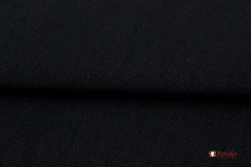 Хлопок крэш цв.Черный, СОРТ2, ш.1.40м, хлопок-100%, 160гр/м.кв - Купава фото 2