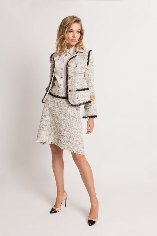 Тесьма отделочная 3 см*5 ярд Бахрома с люрексом (SF-2461) красный/белый - No name фото 5