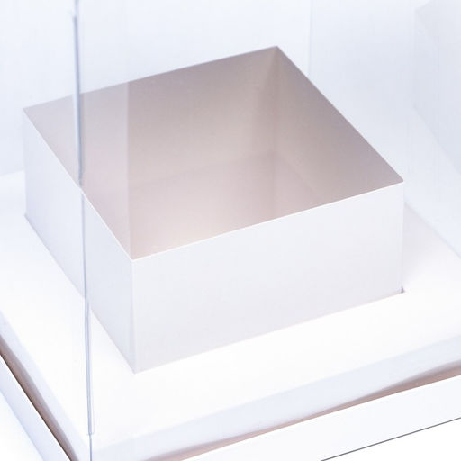 Коробка для цветов с вазой и PVC окнами, складная, 16?23?16 см, белый - UPAK LAND фото 4