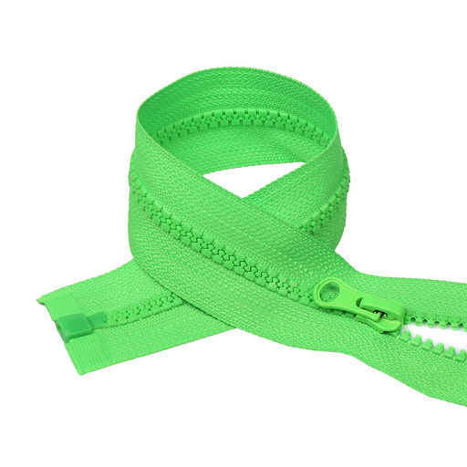 Молния Mzip трактор №5 1 замок усил.зв., 60см, цв.F333 ярк.зеленый уп.10шт