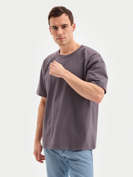 Футболка мужская MINAKU: Own opion, серая, р-р 50-52