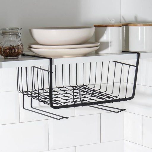 Корзина подвесная Доляна «Лофт», 28.5×24×17.5 см, чёрная