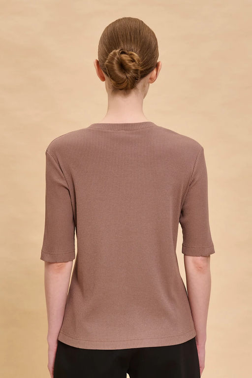 PELICAN, футболка женская, Коричневый  фото 3