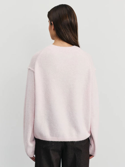 Вязаный джемпер с декоративными швами / Zarina