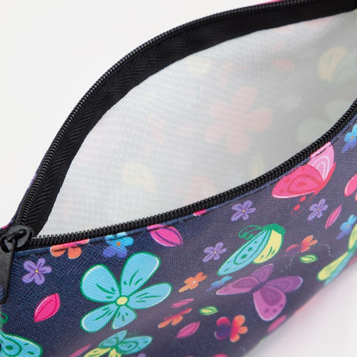 Цена за 3 шт. Косметичка на молнии, фиолетовая, разноцветная