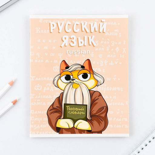 Предметная тетрадь, 48 листов, КОТ, со справочными материалами Русский язык, обложка мелованный картон 230 гр., внутренний блок в линейку 80 гр., белизна 96%,блок №1. - Artfox study фото 7