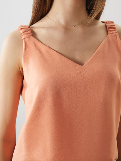 V Yaka Ask?l? Modal Kar???ml? Bluz