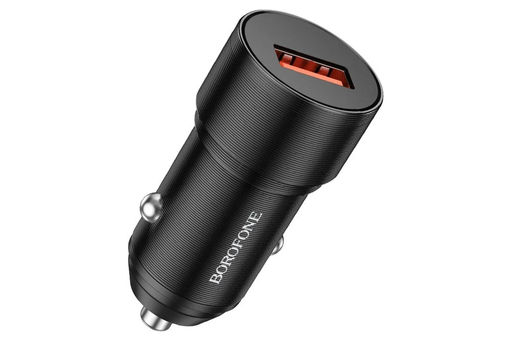 Зарядное устройство автомобильное Borofone "Wisdom" (BZ19A, 6974443387421) 1 выход USB 18Вт, QC3.0, черное