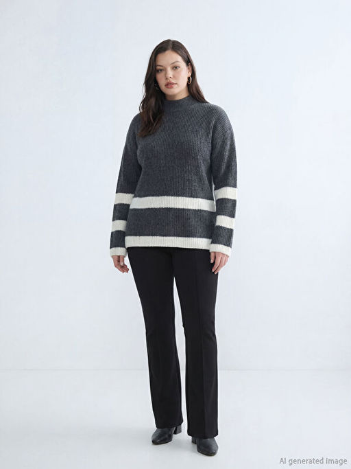 Ekstra Dar Fit ?spanyol Pa?a Kad?n Pantolon