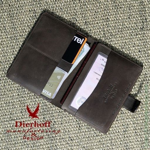 Мужская кожаная обложка для паспорта и автодокументов Dierhoff Д 6011-904 - Sergio valentini фото 6