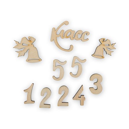 Заготовка для декорирования Mr. Carving ВД-400 Мини-набор фанера 0.3 см 10 шт СК/Распродажа №3 Школа