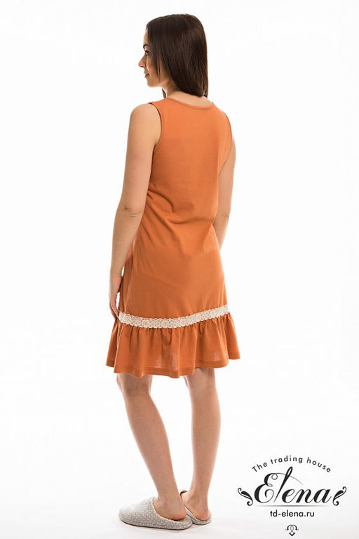 Сорочка М32228Па Коричневый - Елена фото 3