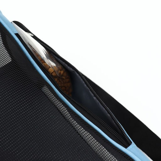 Сумка-переноска сетчатая,52 х 25 х 33 см, голубая - Пижон фото 12