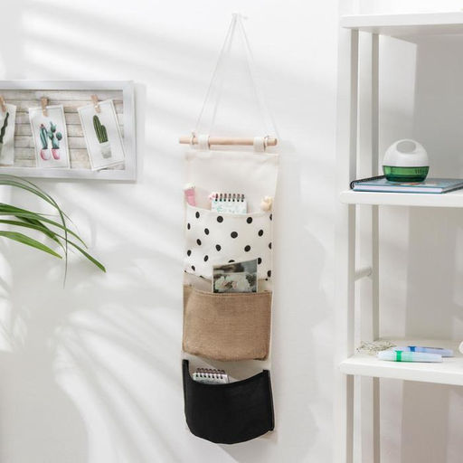 Органайзер подвесной с карманами «Доляна. Мэри», подвесной, 3 отделения, 59×20 см