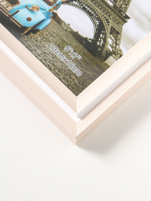 Фоторамка для фото 13×18 см «Остин», пластик, бело-бежевый, 21.5×16.5×1.5 см