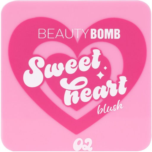 Румяна Beauty Bomb Sweetheart тон 02 персиковый с шиммером  фото 2