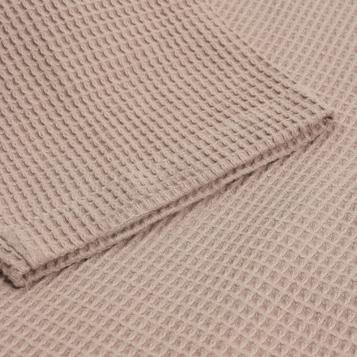 Халат вафельный женский SL HOME: Basic «Саббиа», размер M, хлопок 100%, коричневый