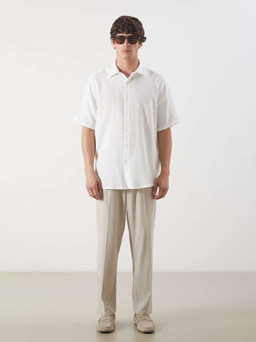 Regular Fit K?sa Kollu Erkek G?mlek