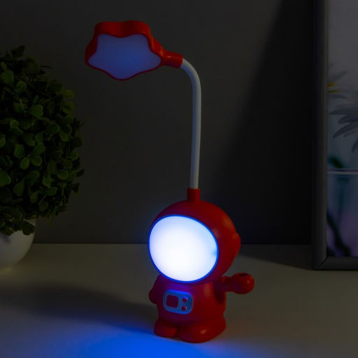 Настольная лампа «Астронавт» МИКС LED 3 Вт USB АКБ 9×7×21 см RISALUX