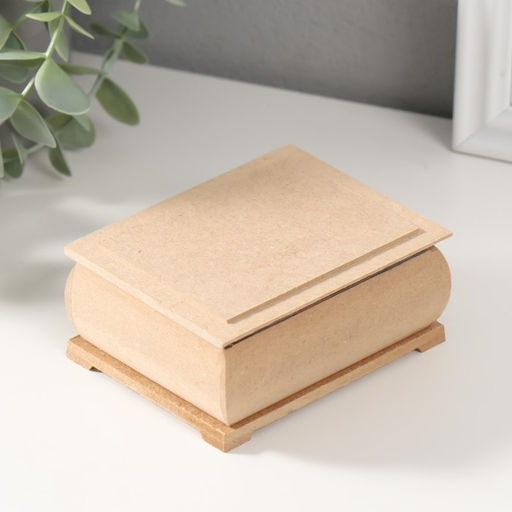 Шкатулка для росписи, декора, дерево, 8×10×4 см