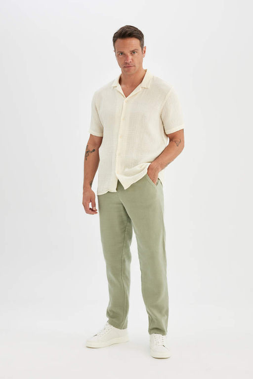Yazl?k Jogger Pantolon Relax Fit Rahat Kesim Pamuklu Duz Paca - Defacto фото 2
