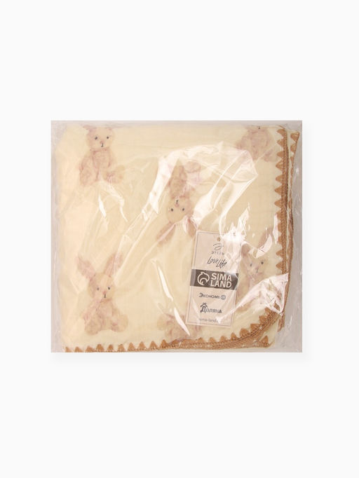 Плед «Этель. Зайчонок», 100×100 см, муслин двухслойный