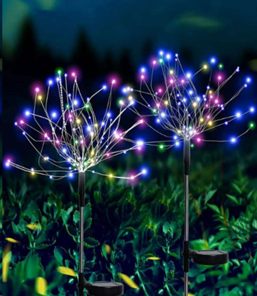 Светильник садовый на солнечной батарее Фейерверк 90 лампочек / PMF-01 /уп 2/120/разноцветный