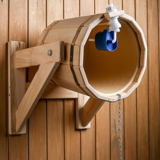 Обливное устройство для бани, 10 л, липа, пластиковая вставка, «Добропаровъ»