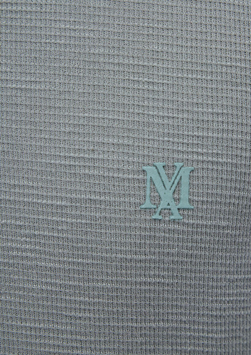 Uzun Kollu Yesil Basic Tisort - Mavi фото 6