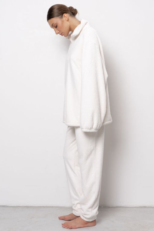 Брюки женские из теплой плюшевой ткани 6711W-50153.1H-121 - Almando melado фото 4