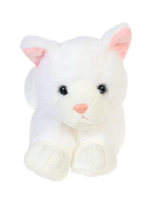 Мягкая игрушка "Ленивый котик" цвет белый, 49 см