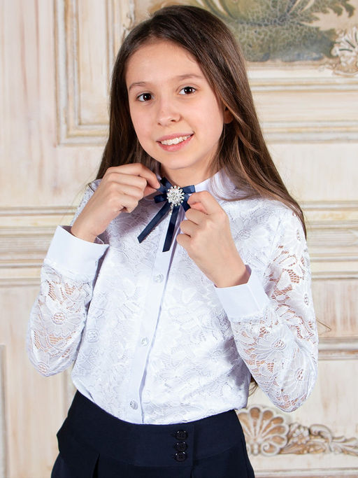 Блузка для девочки длинный рукав Соль&Перец фото 2